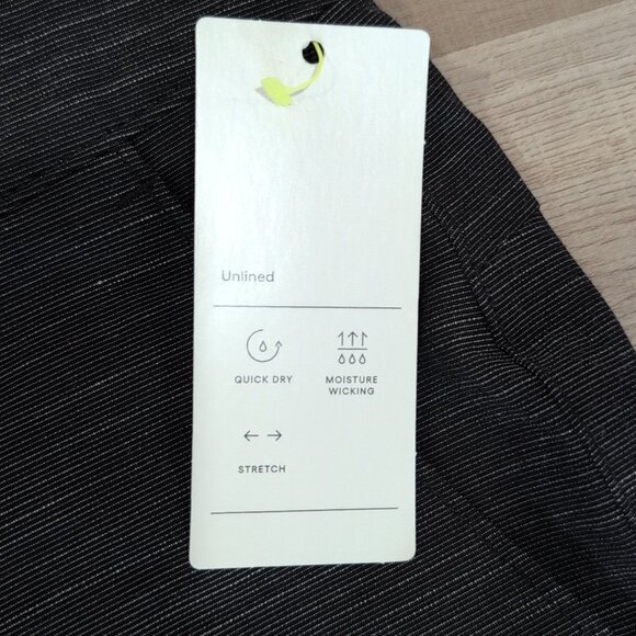 All in Motion Black & Gray Unlined Golf Shorts 7" Inseam Men's Size 36 Waist NWT - Picture 5 of 7